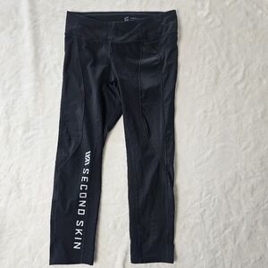 VRST compression leggings small second skin training tights black workout pants
